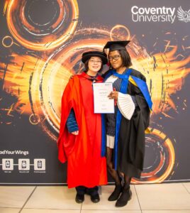 Coventry University Business School student graduation