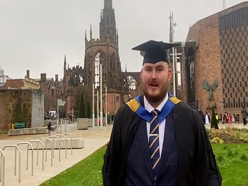 Coventry University Business School and EFA - Graduation Video - EFA Student Interview image