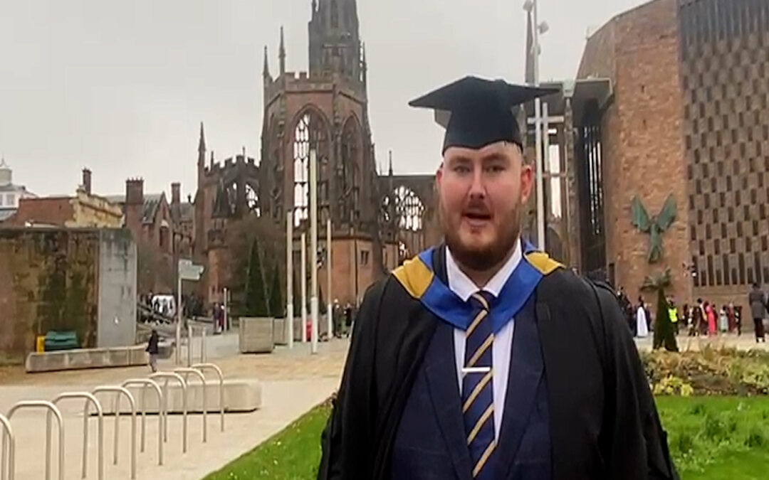 Coventry University Business School and EFA - Graduation Video - EFA Student Interview image