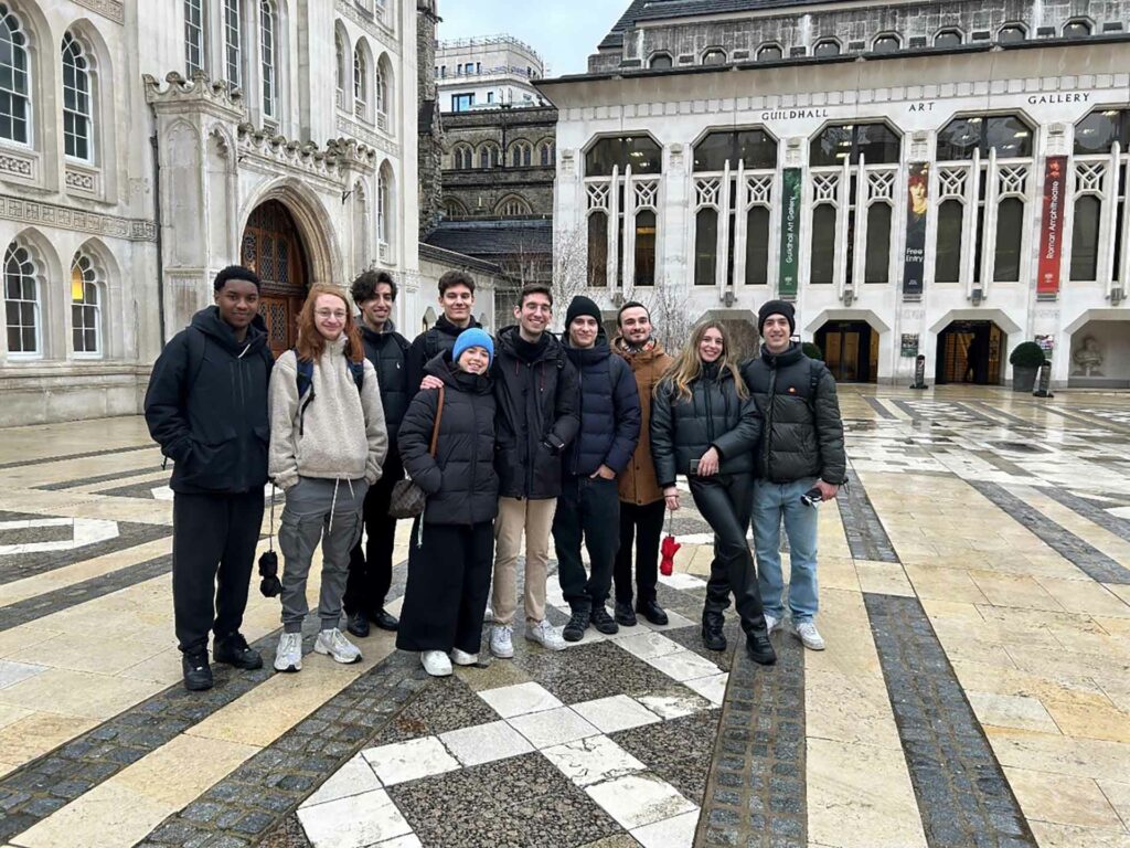 ‘Wet, Cold But Happy’ School of Economic, Finance and Accounting Undergrads 
Guildhall Art Gallery 21 Feb. 2024
